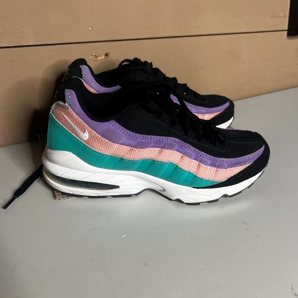 Nike Air Max 95 Have A Nike Day Black Pink Hyper Jade CI5645-001 Kids 6.5Y